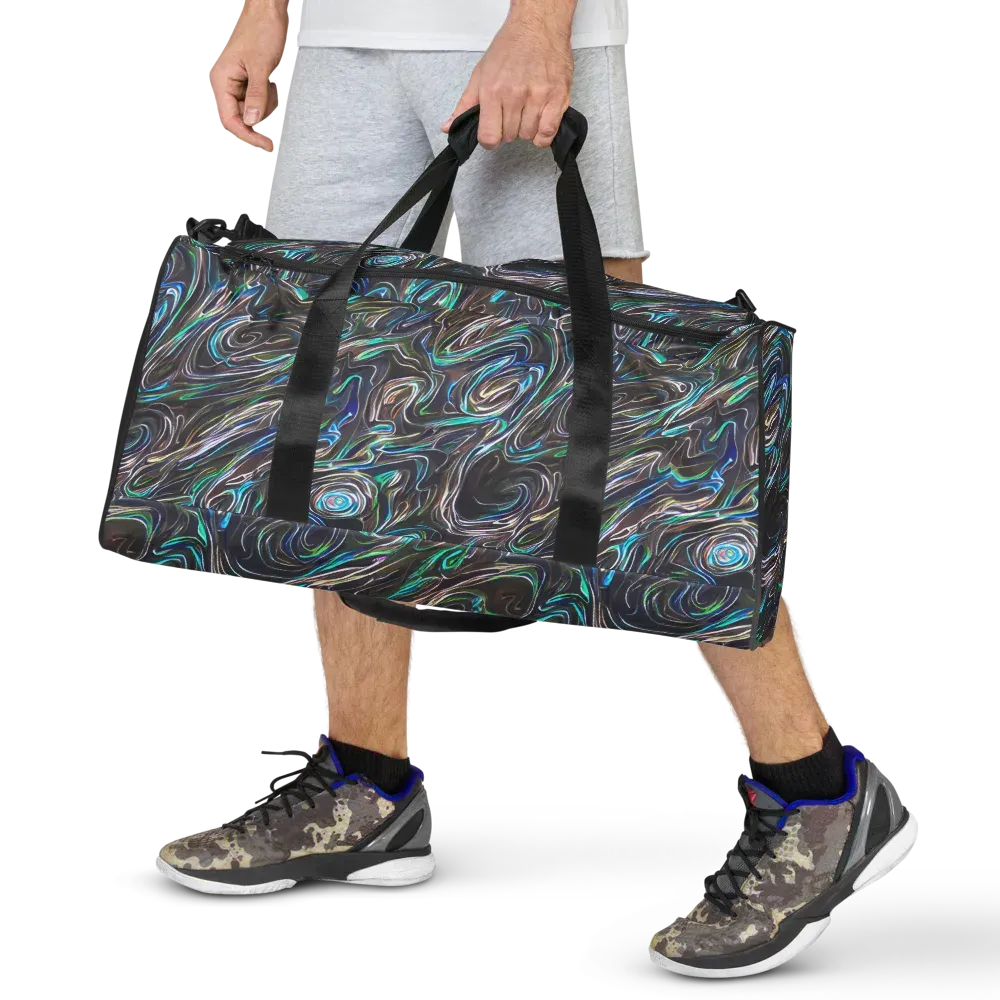 Iridescent Riptide on Duffle Bag — Front