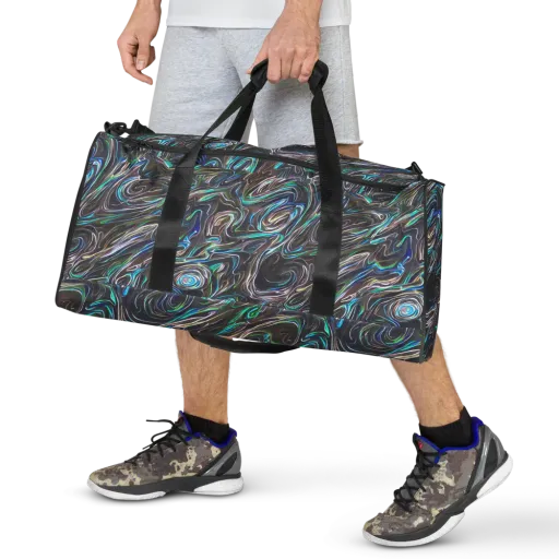 Iridescent Riptide on a Duffle Bag