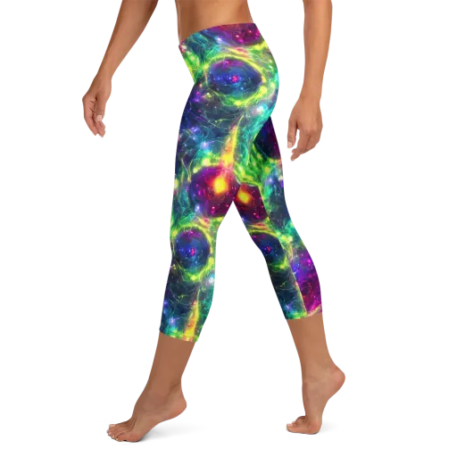 Aurora Bloom on a Capri Leggings