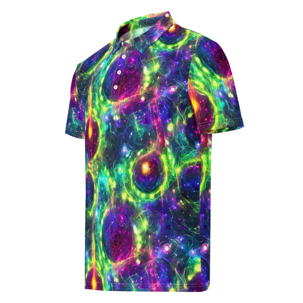 Aurora Bloom on Men's Slim Fit Polo Shirt — Left Front