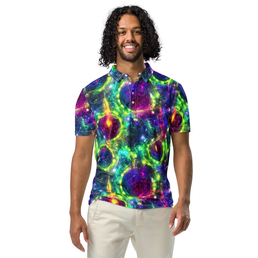 Aurora Bloom on Men's Slim Fit Polo Shirt — Front