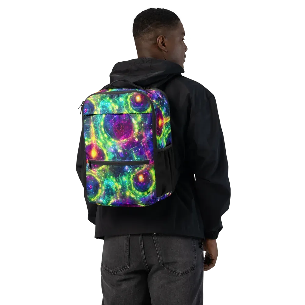Aurora Bloom on Utility Backpack — Back