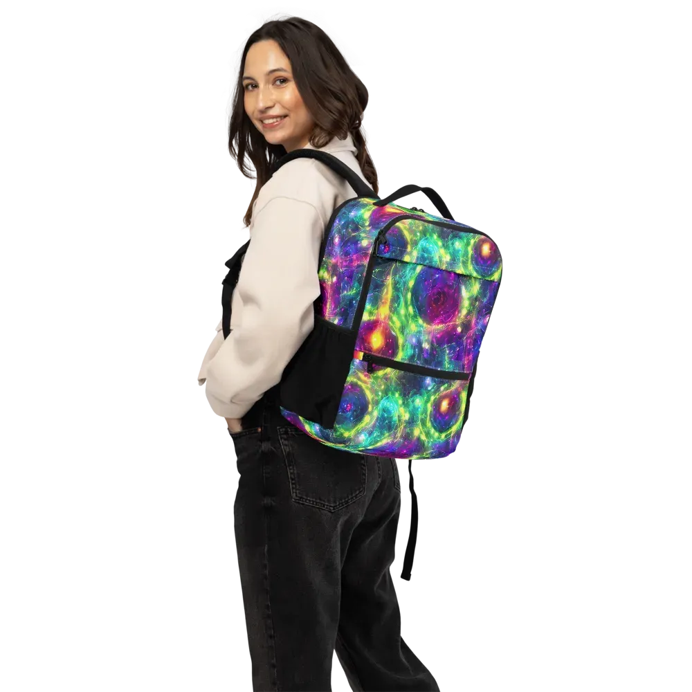 Aurora Bloom on Utility Backpack — Back