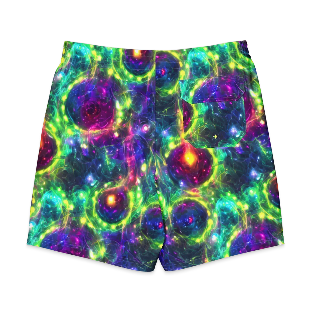 Aurora Bloom on Men's Board Shorts — Back