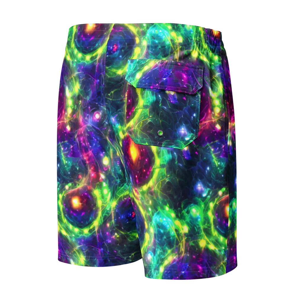 Aurora Bloom on Men's Board Shorts — Back