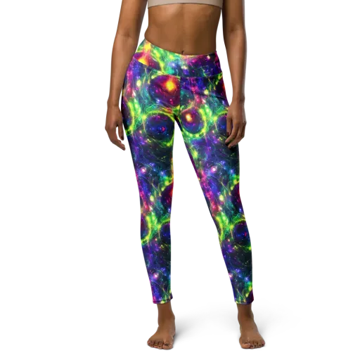 Aurora Bloom on a Yoga Leggings