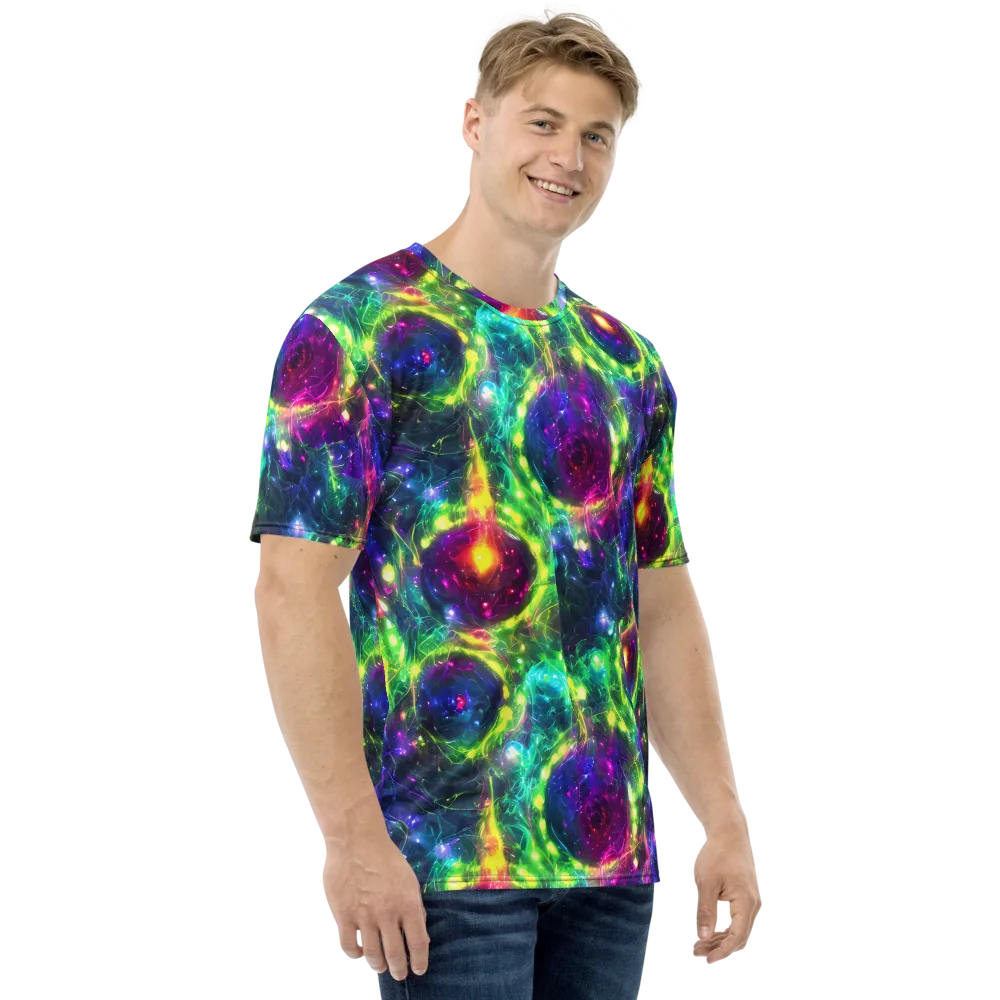 Aurora Bloom on Men's Crew Neck T-Shirt — Right