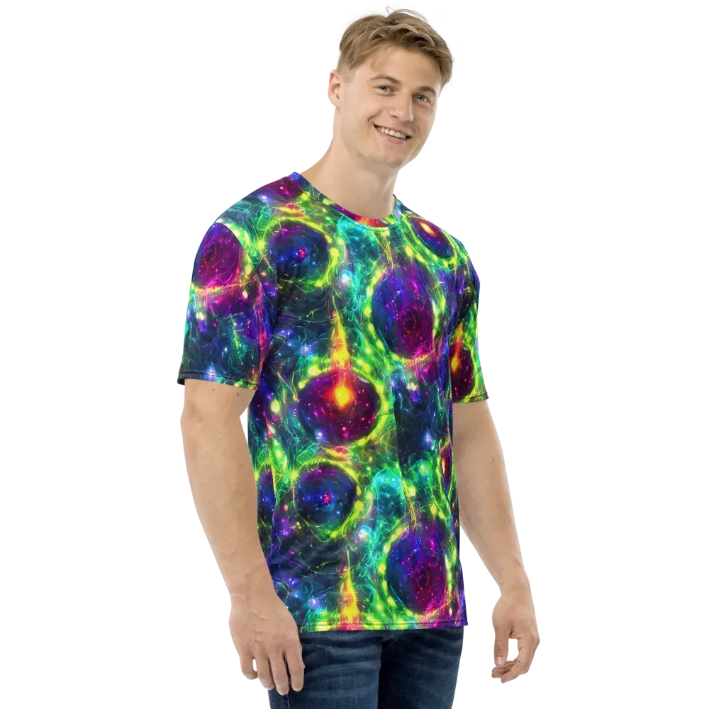 Aurora Bloom on Men's Crew Neck T-Shirt — Right