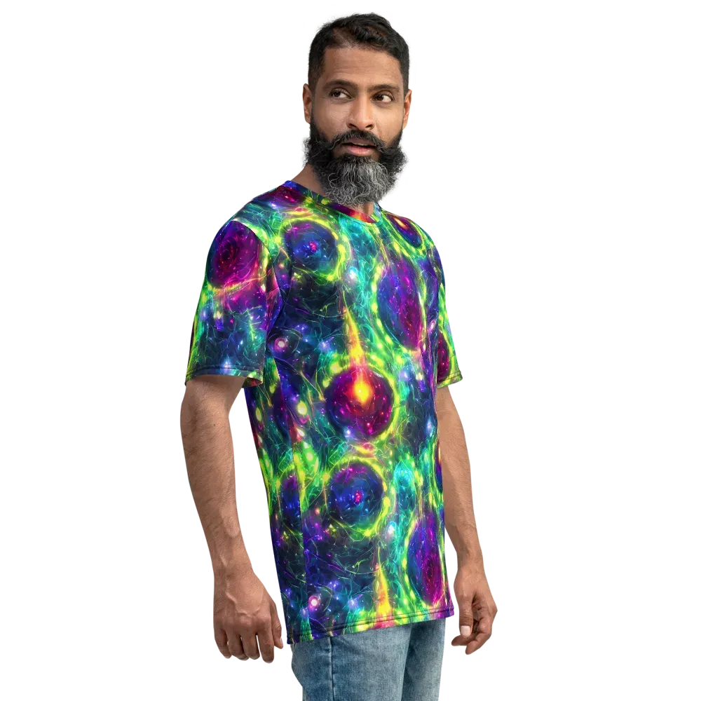 Aurora Bloom on Men's Crew Neck T-Shirt — Right