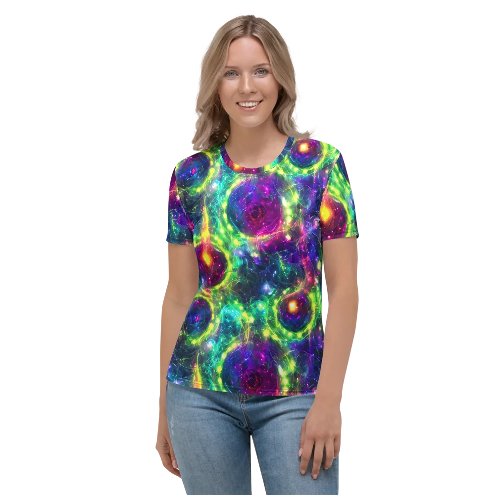 Aurora Bloom on Women's Crew Neck T-Shirt — Front
