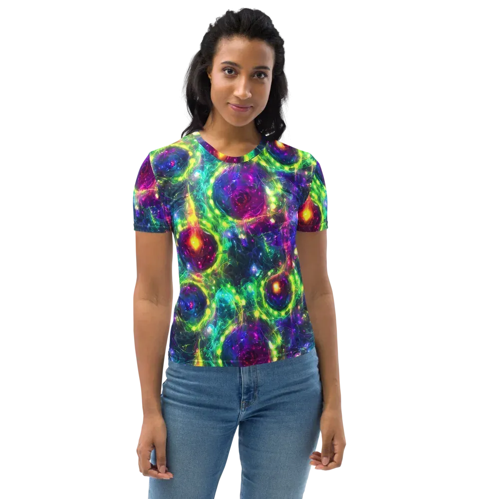 Aurora Bloom on Women's Crew Neck T-Shirt — Front