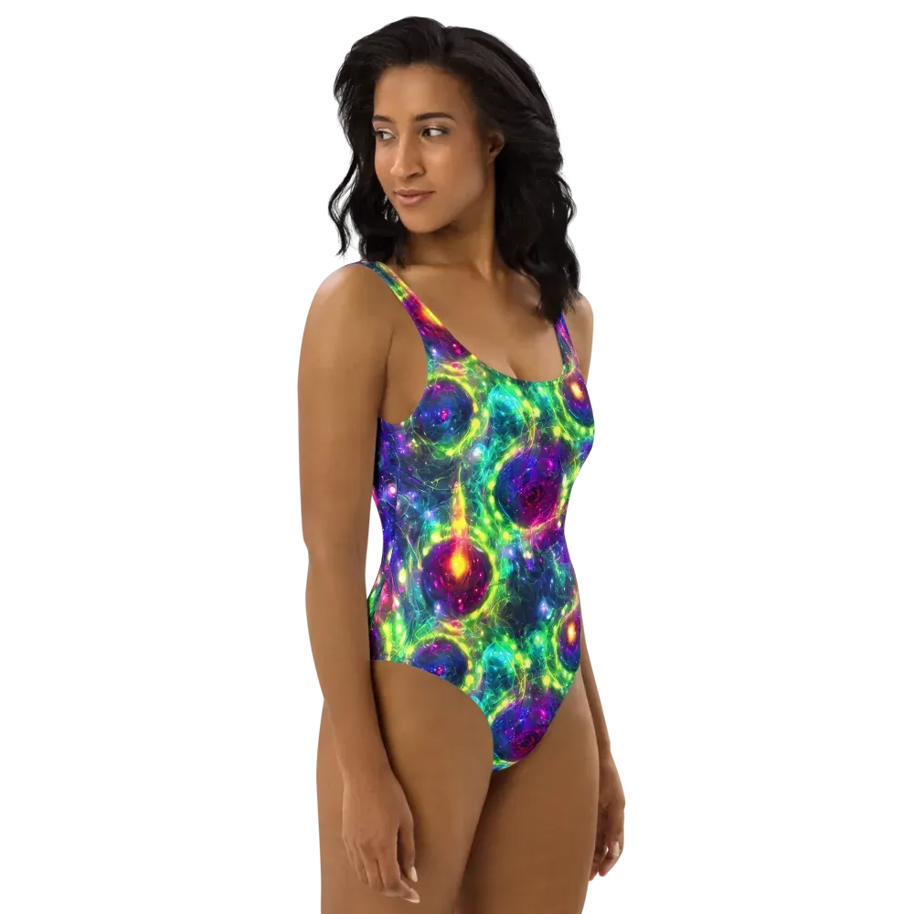 Aurora Bloom on One-Piece Swimsuit — Right