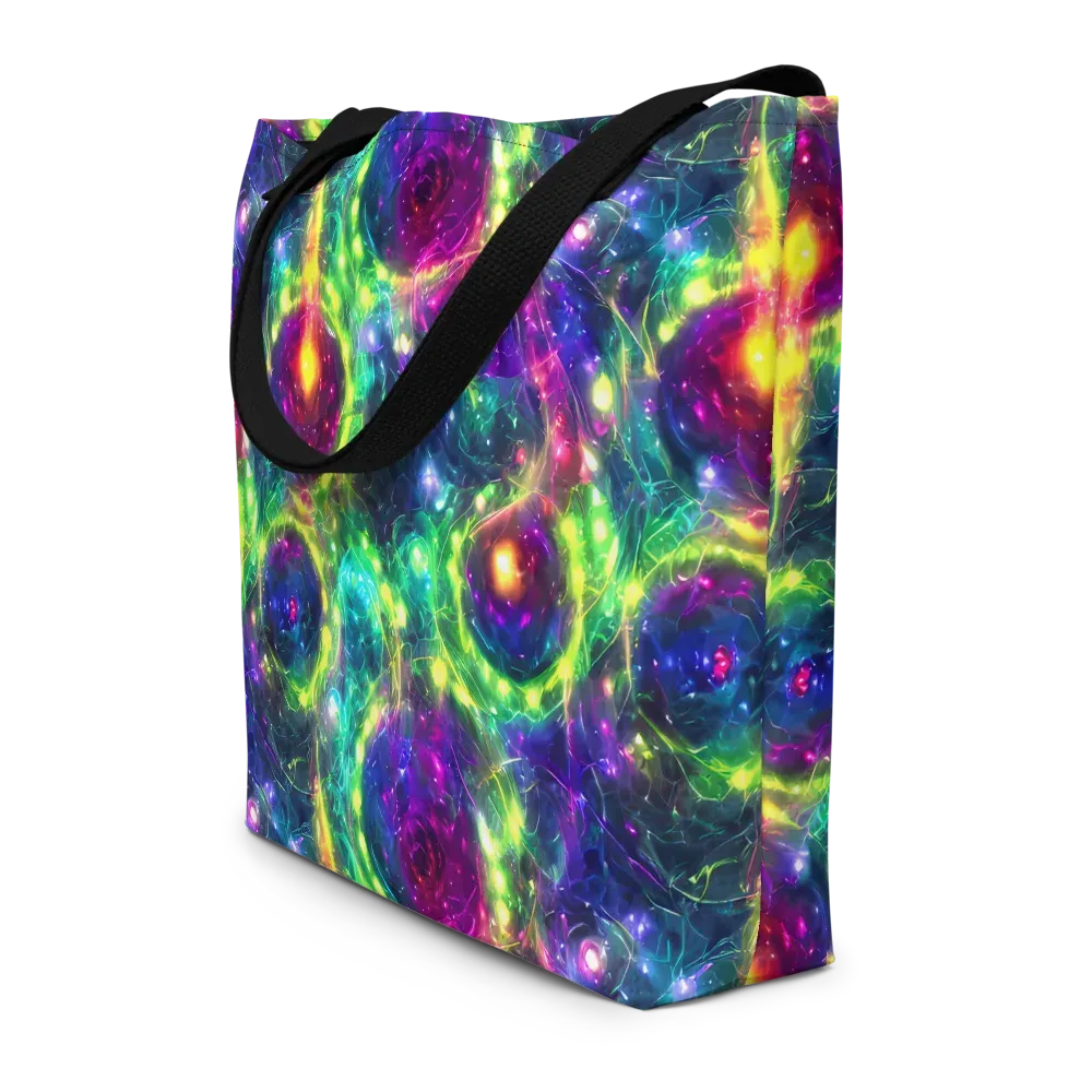 Aurora Bloom on Large Tote Bag W/ Pocket — Front