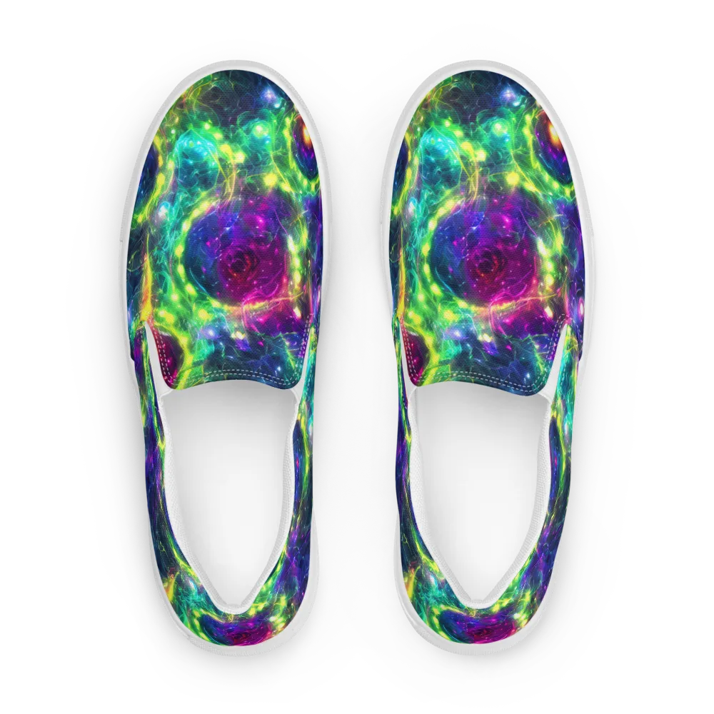 Aurora Bloom on Women's Slip-On Canvas Shoes — Front