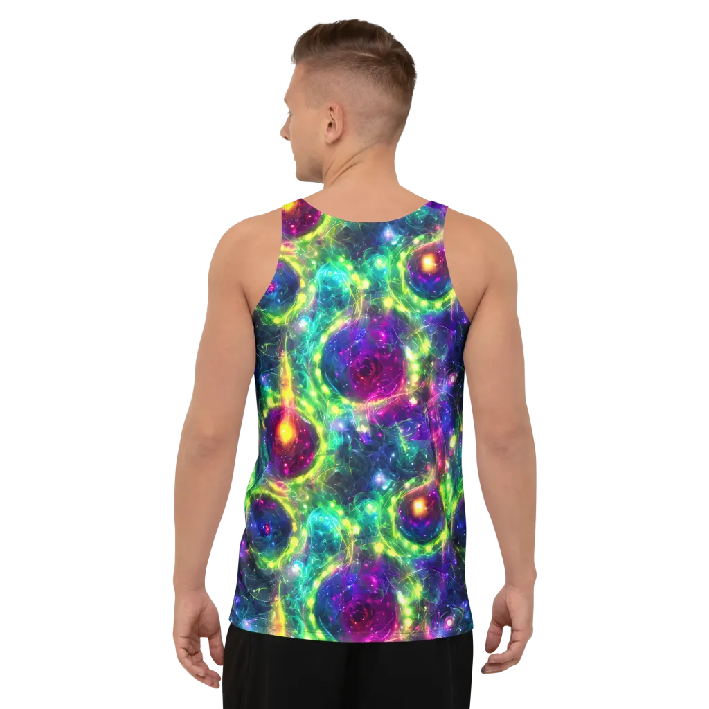 Aurora Bloom on Men's Tank Top — Back