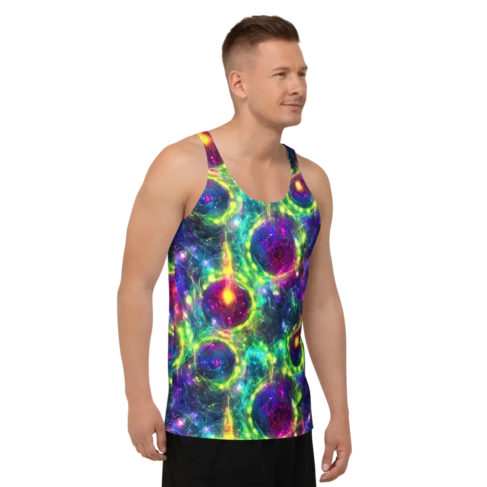 Aurora Bloom on Men's Tank Top — Right Front