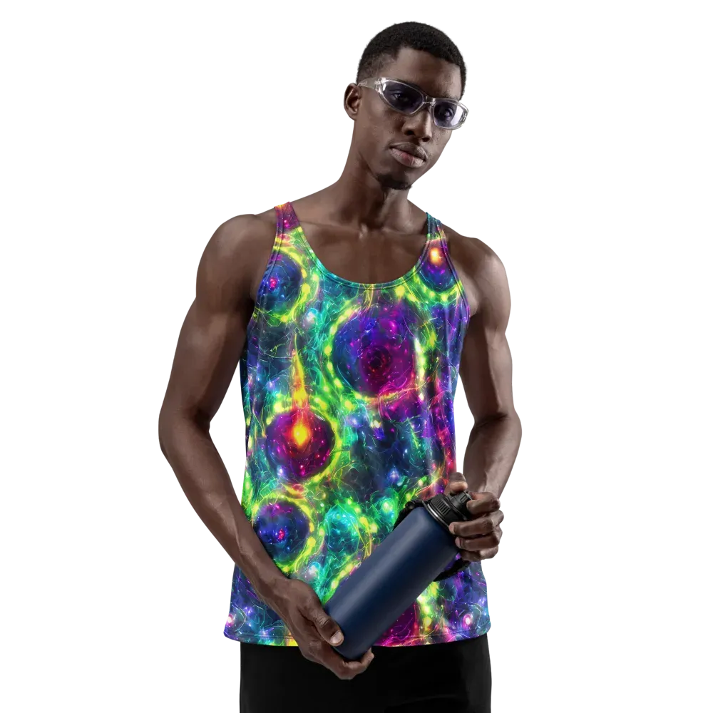 Aurora Bloom on Men's Tank Top — Front