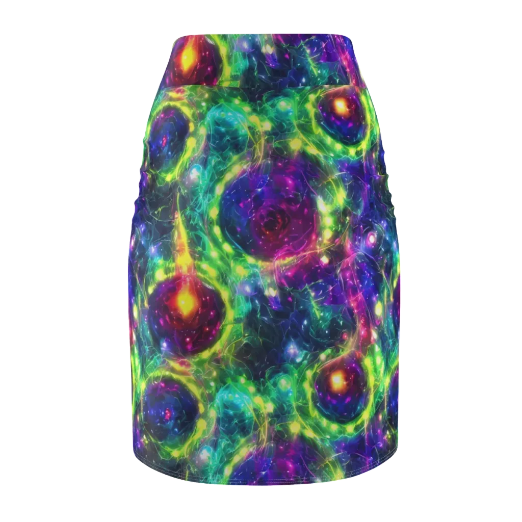 Aurora Bloom on Pencil Skirt — Back
