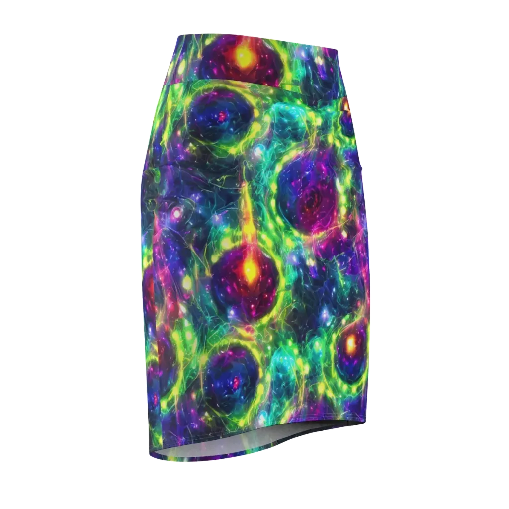Aurora Bloom on Pencil Skirt — Front Side