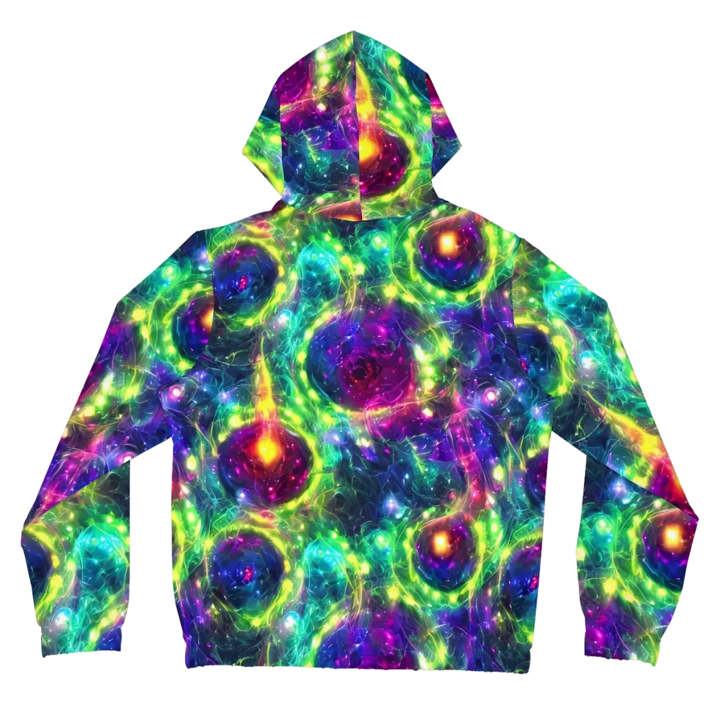 Aurora Bloom on Women's Full-Zip Hoodie — Back