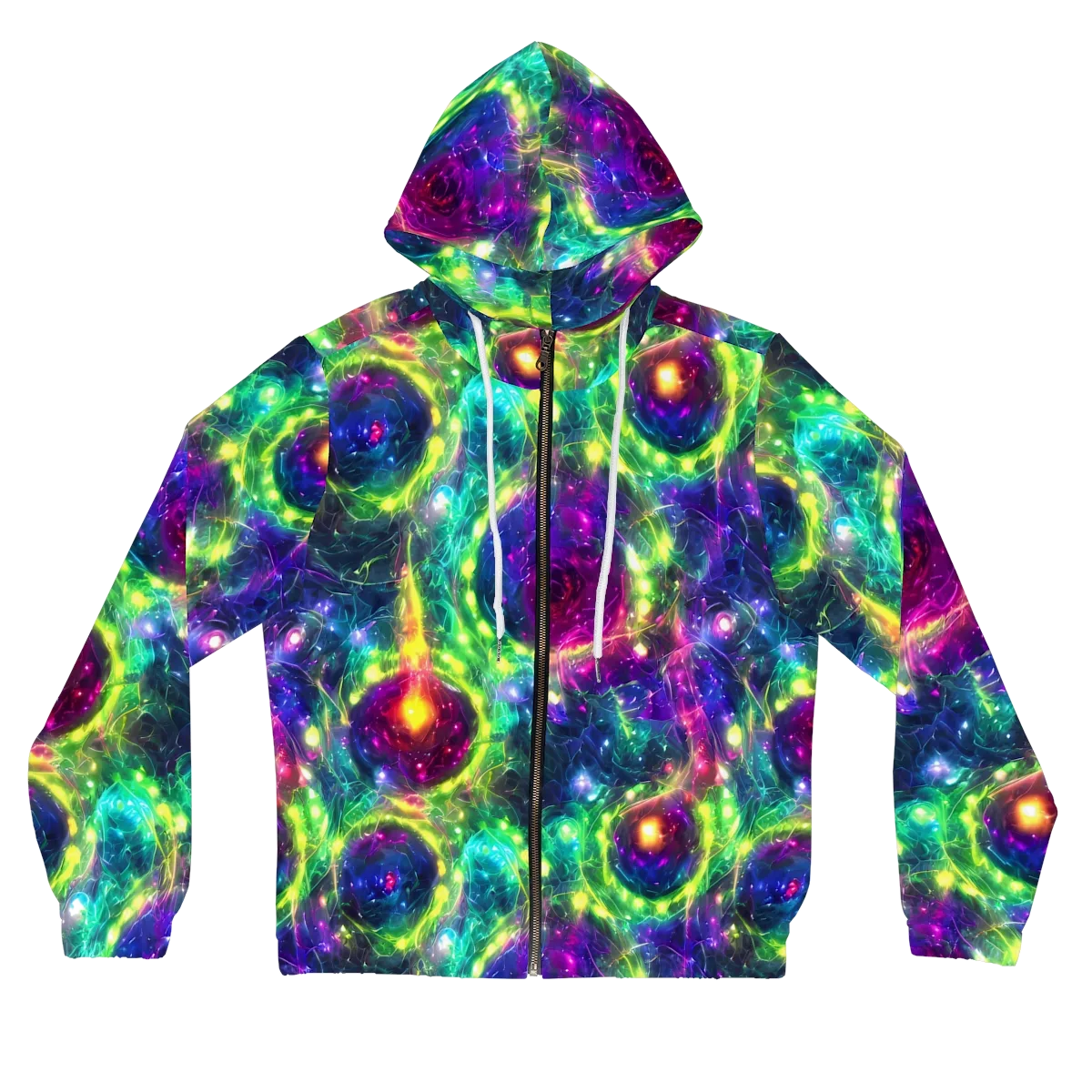 Aurora Bloom on Women's Full-Zip Hoodie — Front