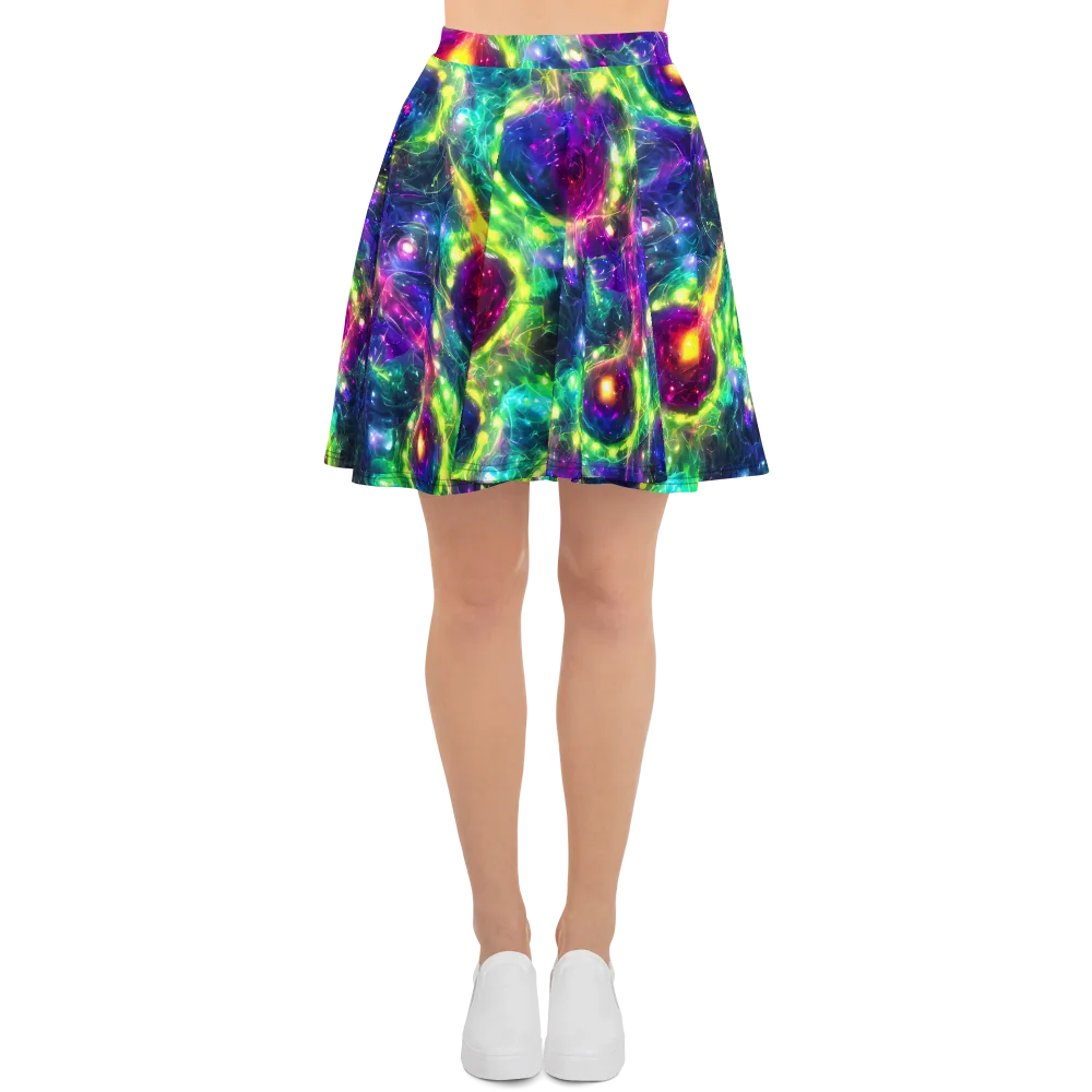 Aurora Bloom on Skater Skirt — Front