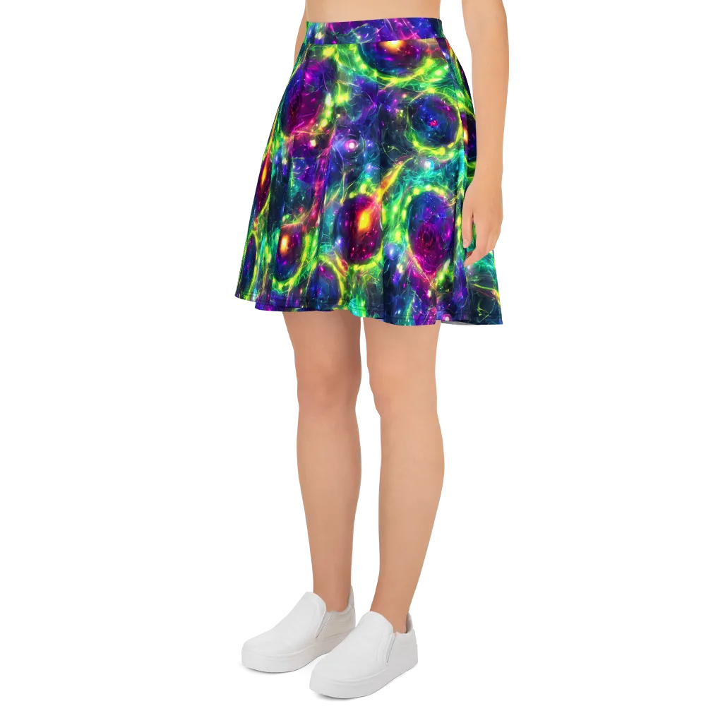 Aurora Bloom on Skater Skirt — Left