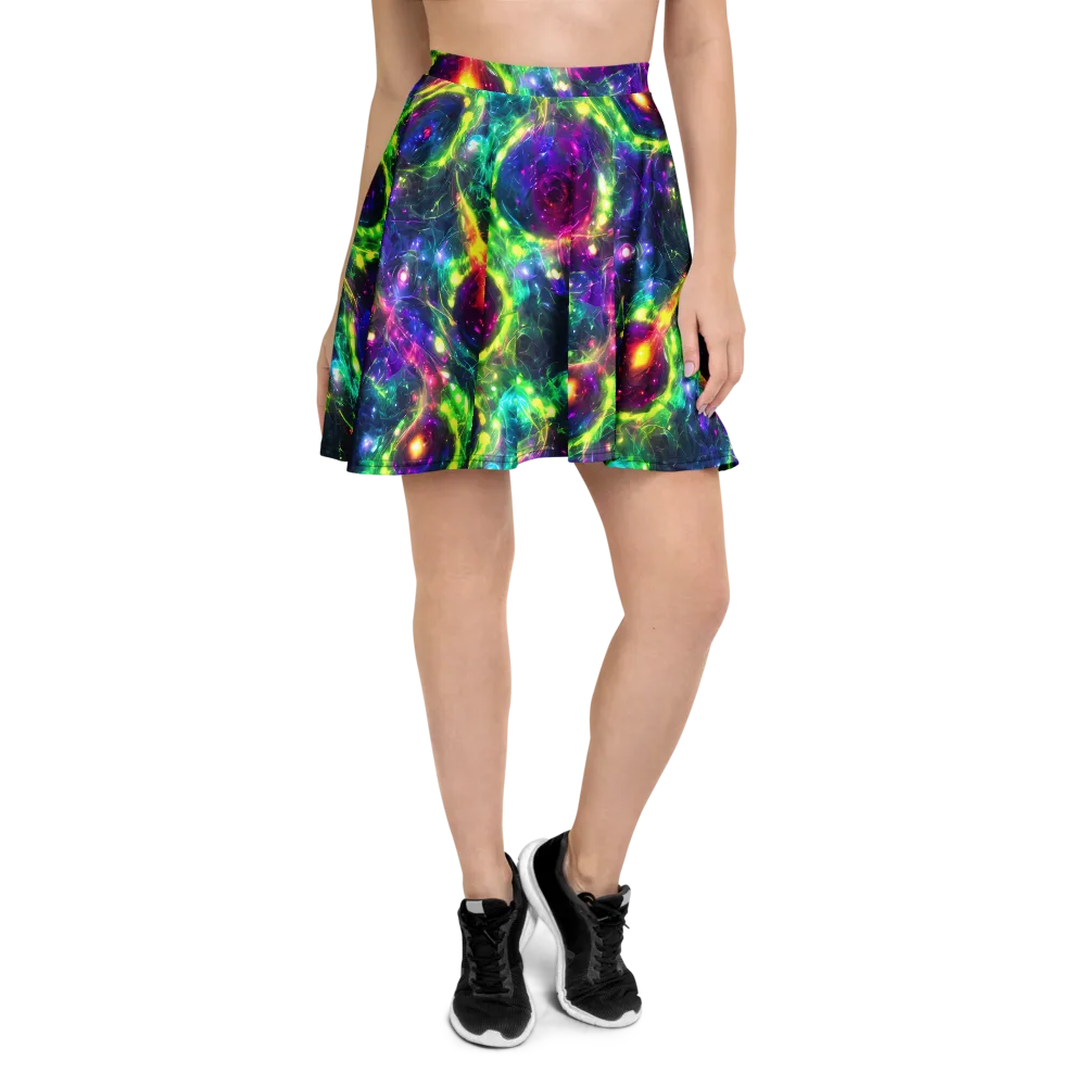 Aurora Bloom on Skater Skirt — Front