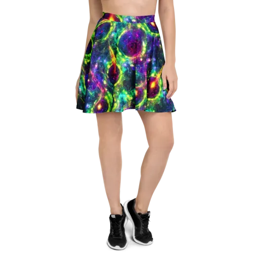 Aurora Bloom on a Skater Skirt