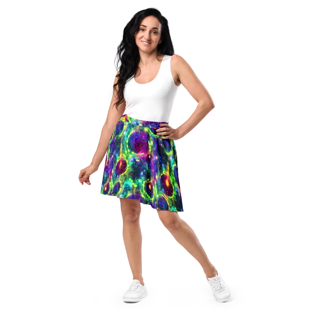 Aurora Bloom on Skater Skirt — Front
