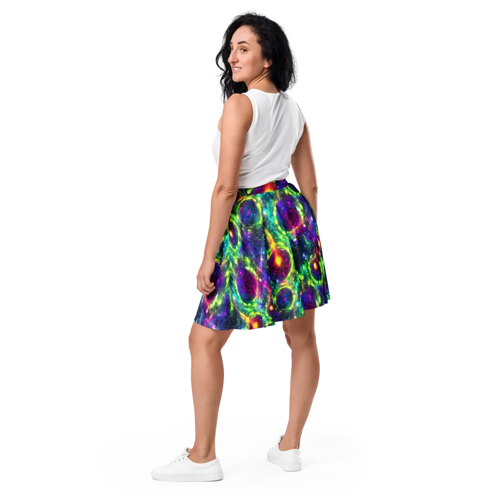 Aurora Bloom on Skater Skirt — Back