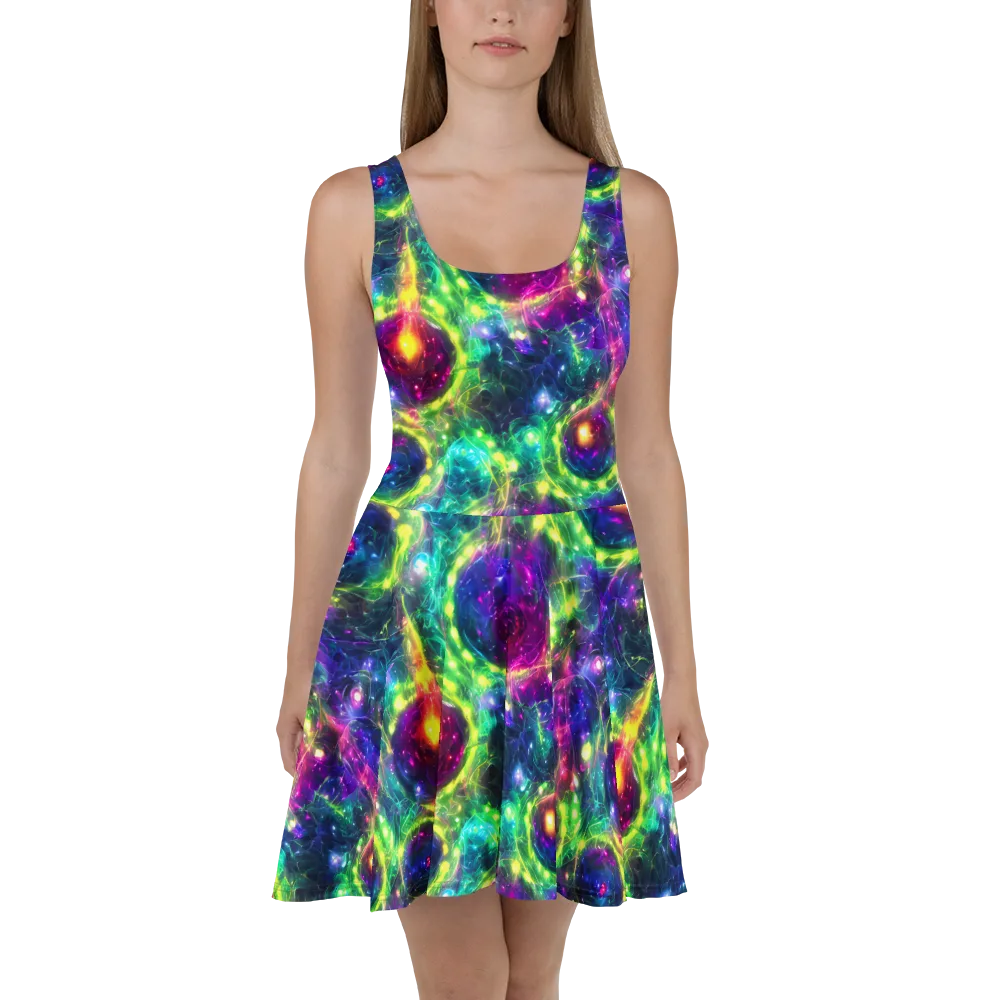 Aurora Bloom on Skater Dress — Front