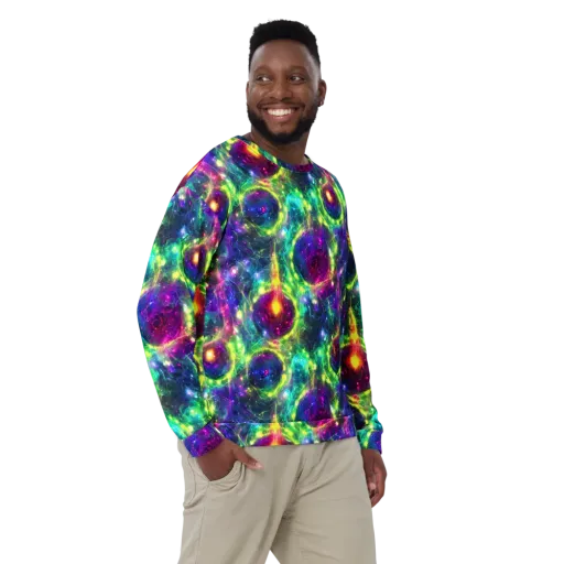 Aurora Bloom on a Sweatshirt