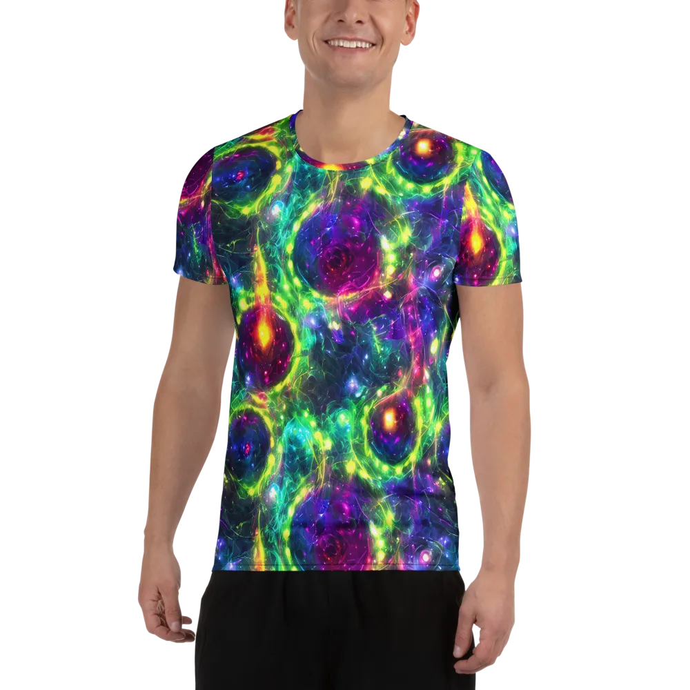 Aurora Bloom on Men's Athletic T-Shirt — Front