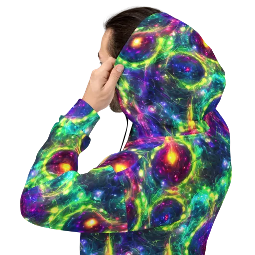 Aurora Bloom on a Hoodie