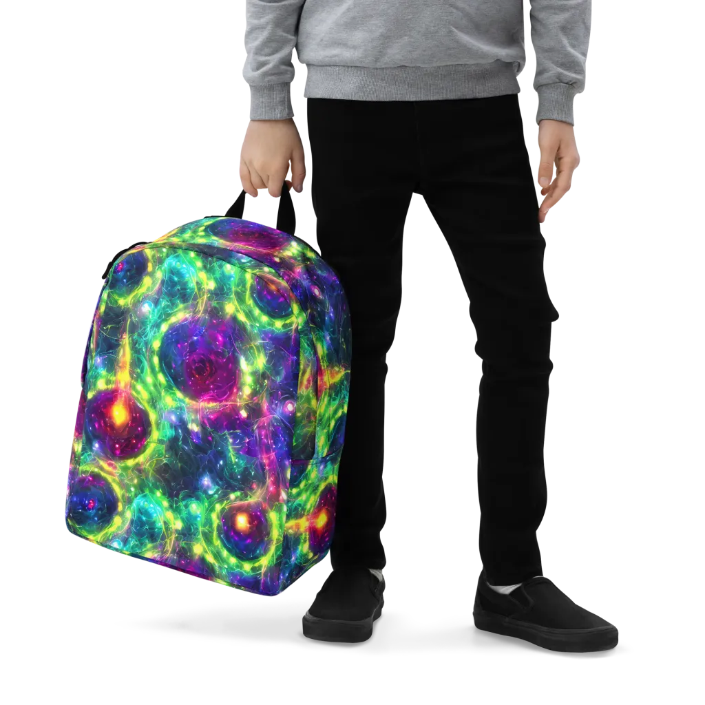 Aurora Bloom on Minimalist Backpack — Zoomed-in