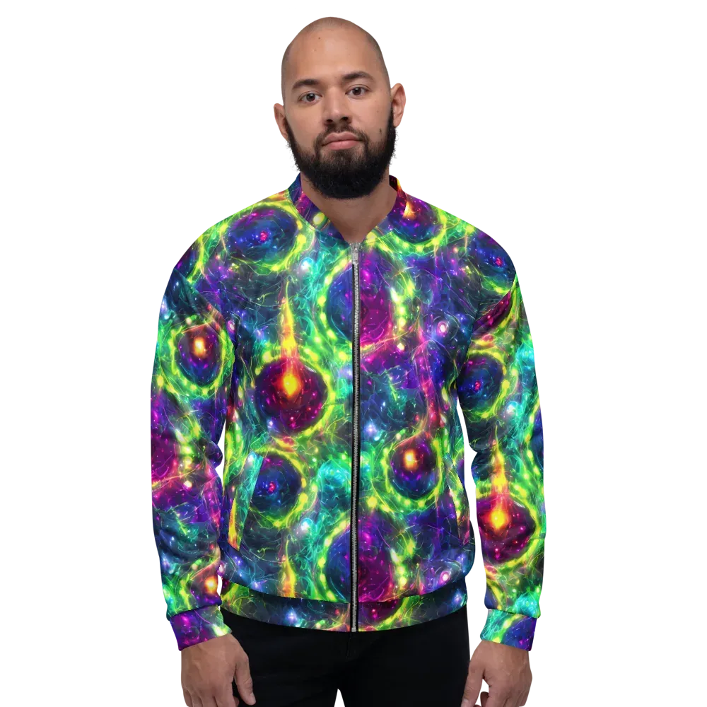 Aurora Bloom on Bomber Jacket — Front