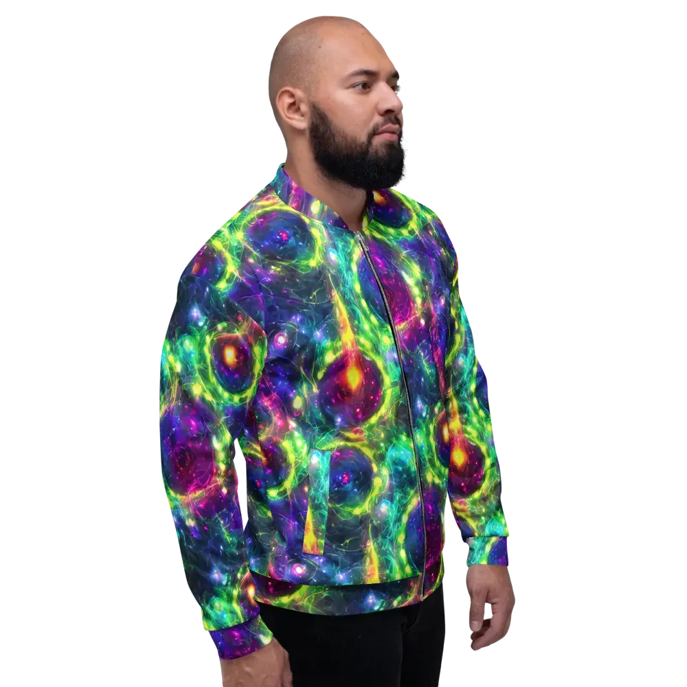 Aurora Bloom on Bomber Jacket — Right