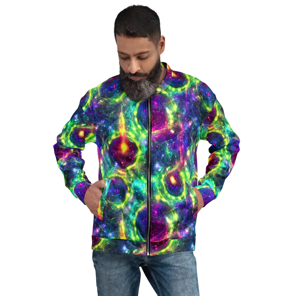 Aurora Bloom on Bomber Jacket — Front