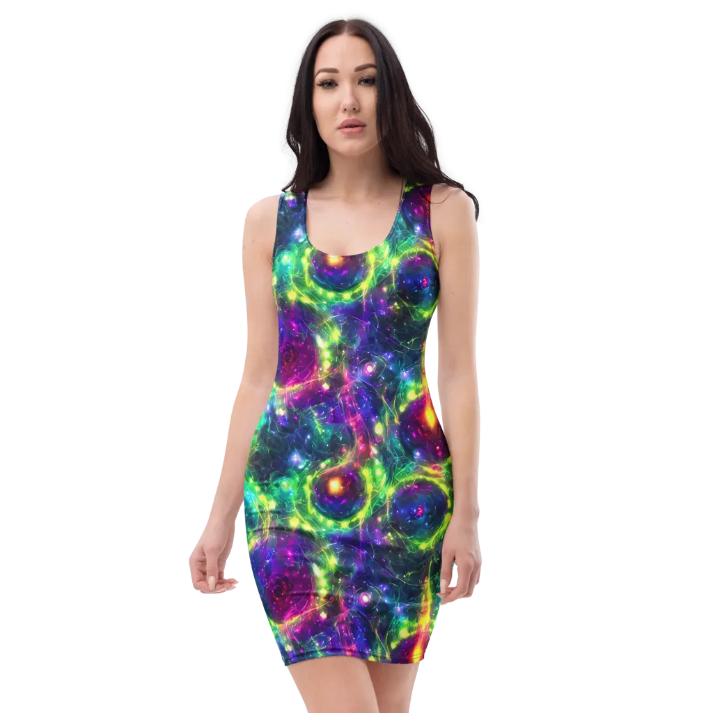 Aurora Bloom on Bodycon Dress — Front