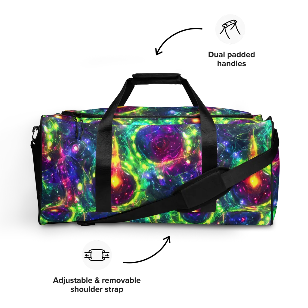 Aurora Bloom on Duffle Bag — Front
