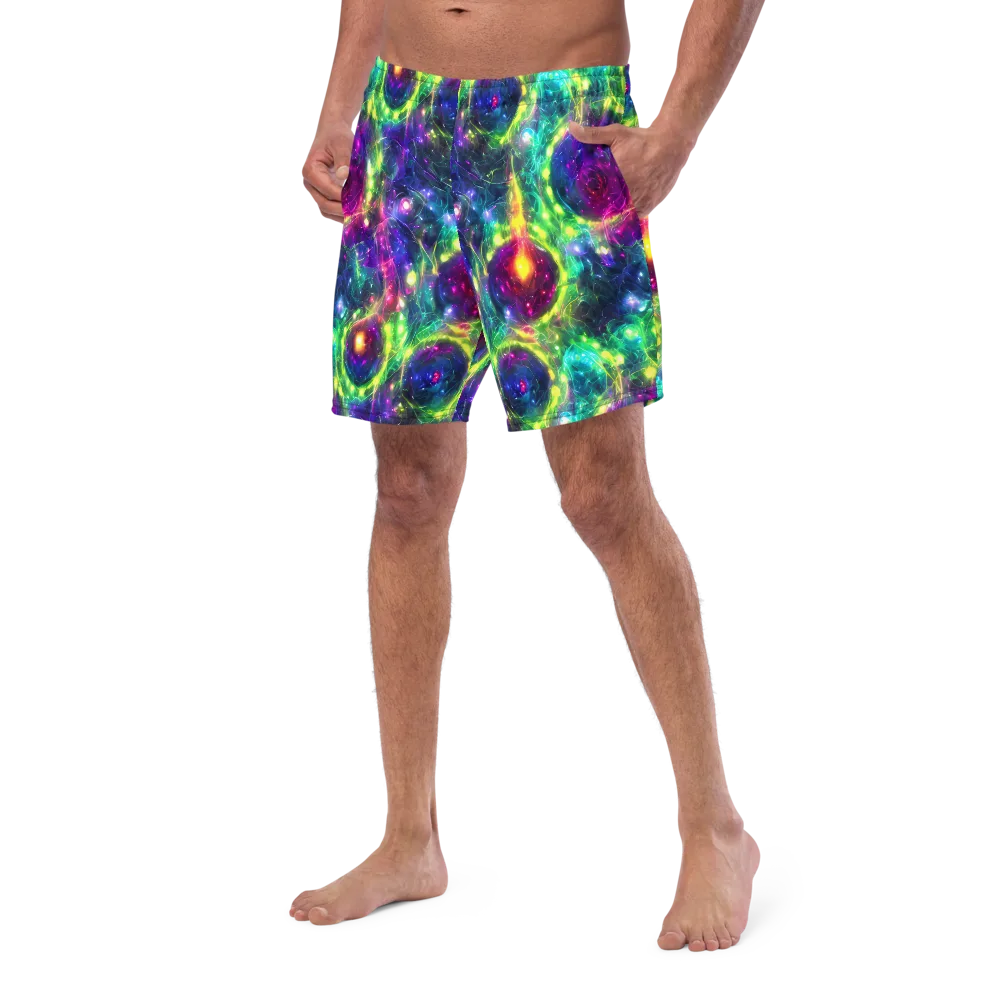 Aurora Bloom on Swim Trunks — Left Front