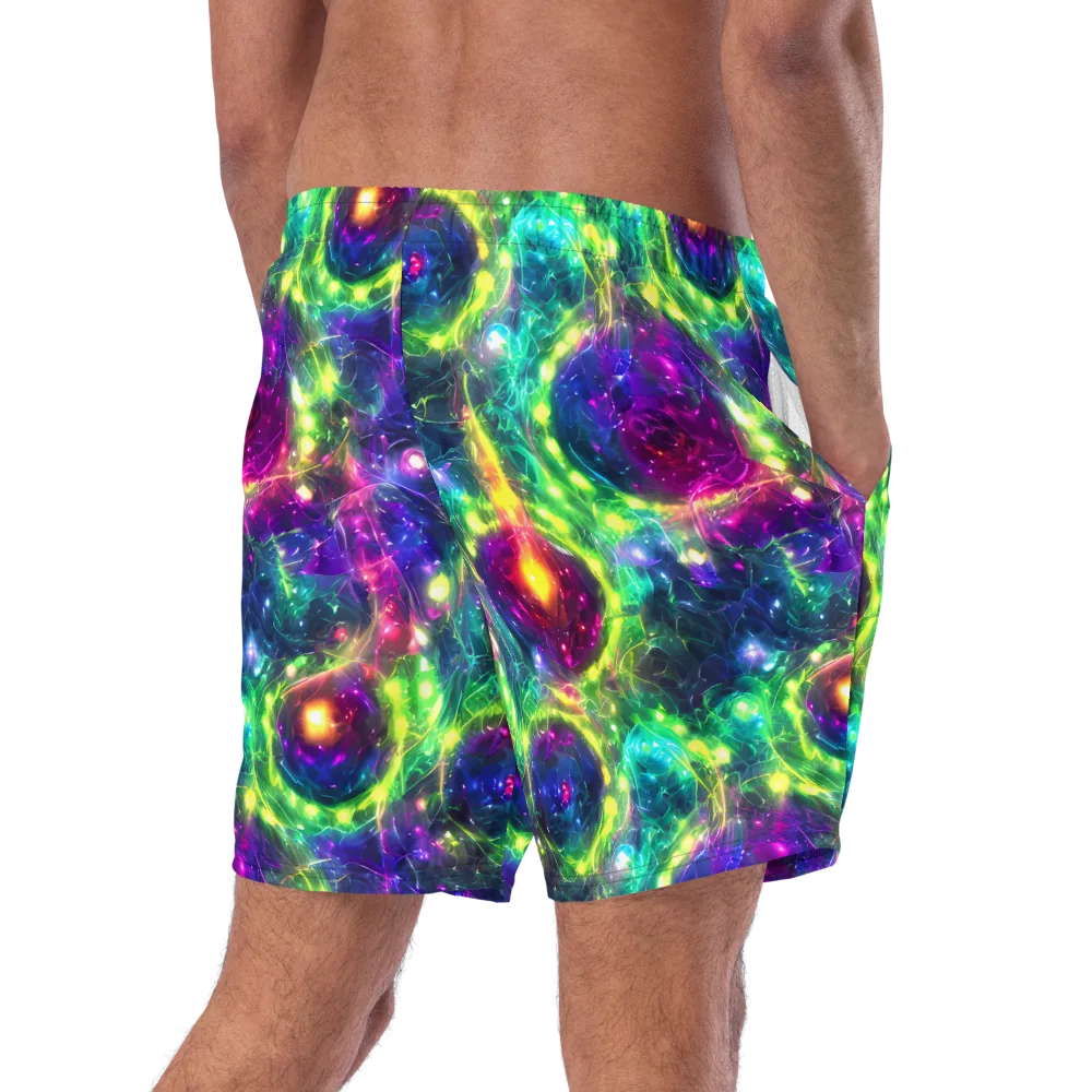 Aurora Bloom on Swim Trunks — Right Back