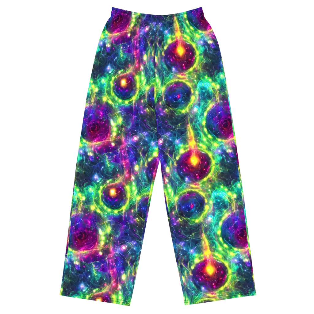 Aurora Bloom on Wide-Leg Pants — Front