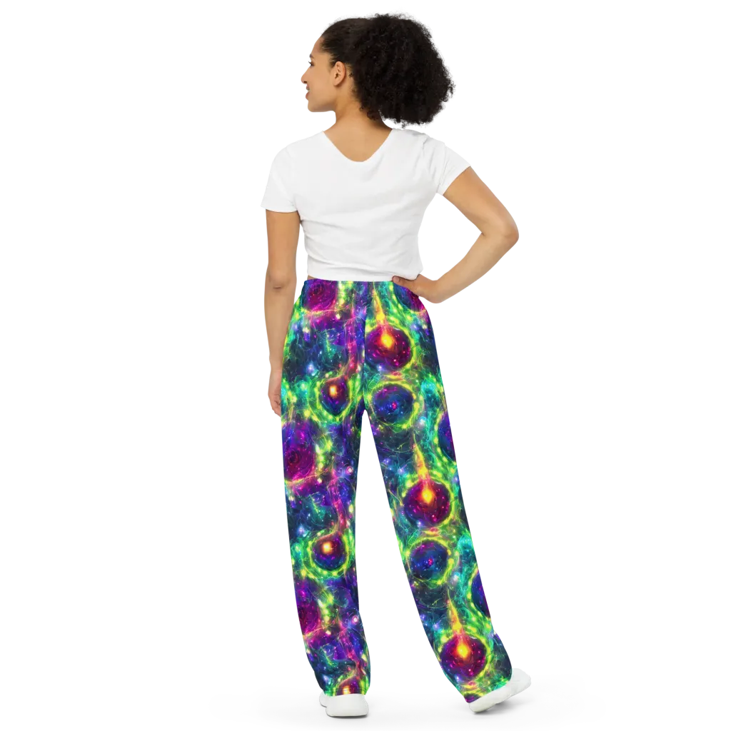 Aurora Bloom on Wide-Leg Pants — Back