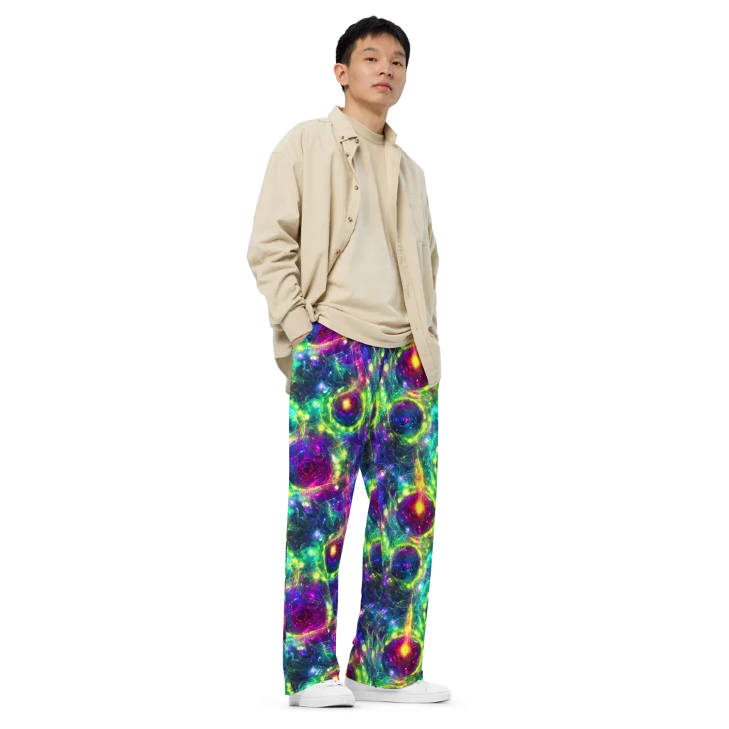 Aurora Bloom on Wide-Leg Pants — Right Front