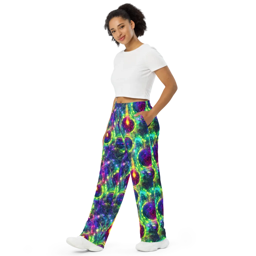 Aurora Bloom on Wide-Leg Pants — Left Front