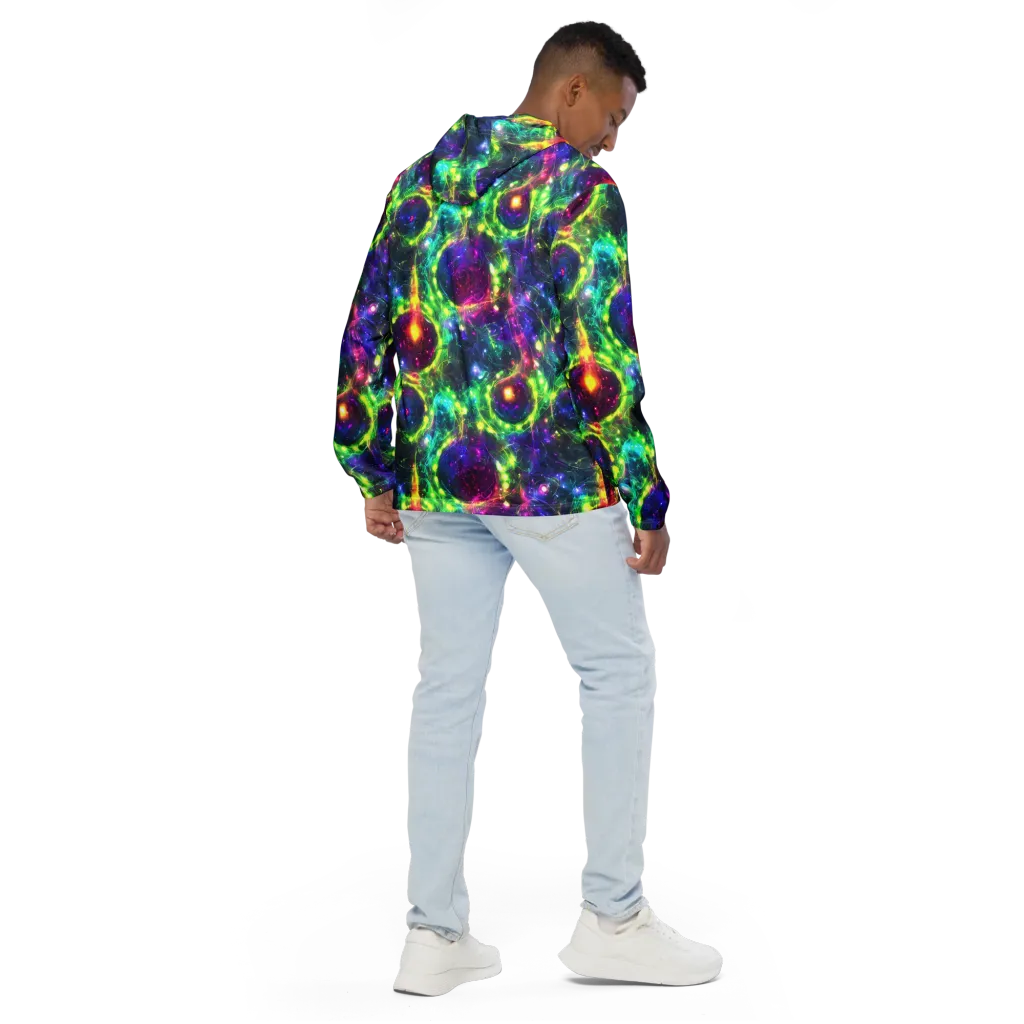 Aurora Bloom on Men's Windbreaker — Back