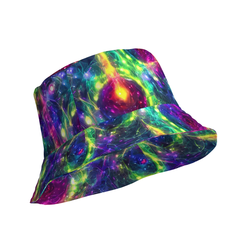 Aurora Bloom on Reversible Bucket Hat — Product details Outside