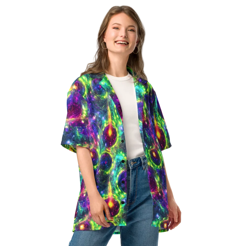 Aurora Bloom on Button Shirt — Front